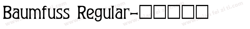 Baumfuss Regular字体转换